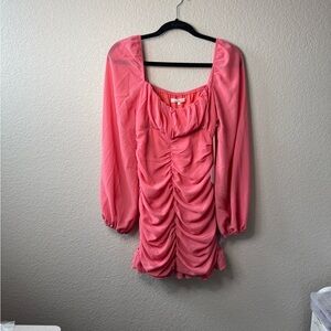 Chic Pink Off-Shoulder Blouse